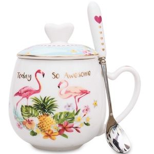 LanHong - 13 oz Mug Bone Porcelain Tea Cup